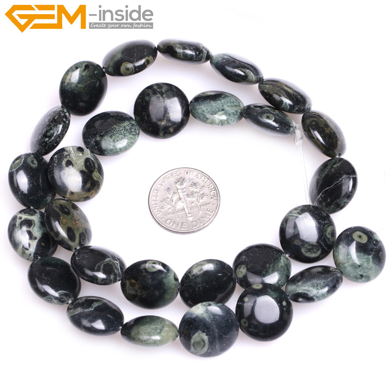 Natural Coin Assorted Stone Beads For Jewelry Making 15″ Size Select 8mm-35mm