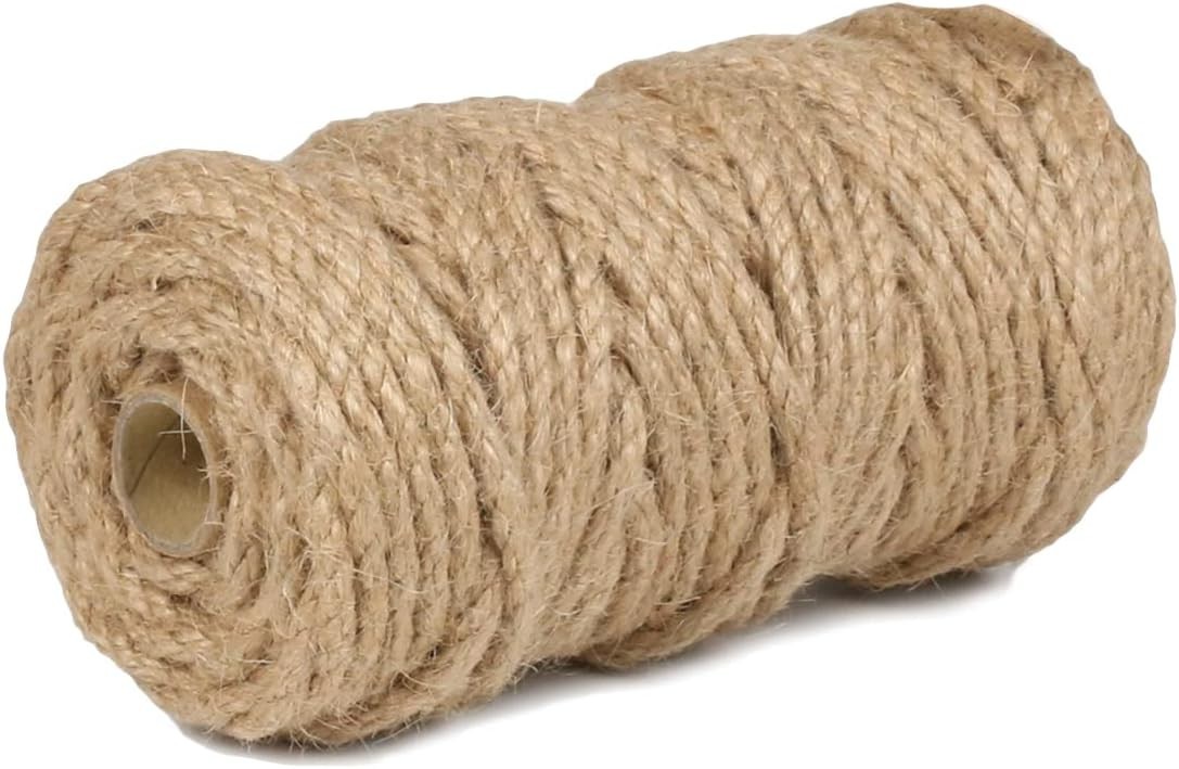 105 Feet of Heavy Duty 5mm Jute Twine – Ideal for Cat Scratchers & DIY Projects