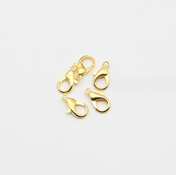 5pcs 18K Gold 316L Stainless Steel Lobster Clasp Hook Claw Clasp Findings TH3