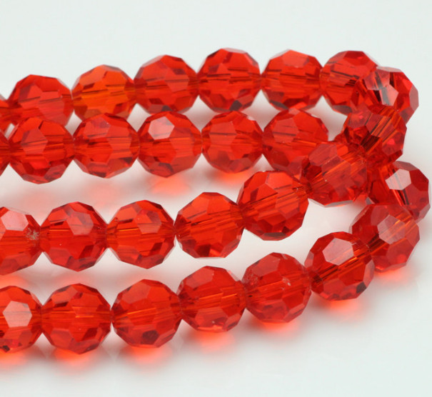 30/100pcs10mm Crystal Round Faceted Earth Loose spacer Beads