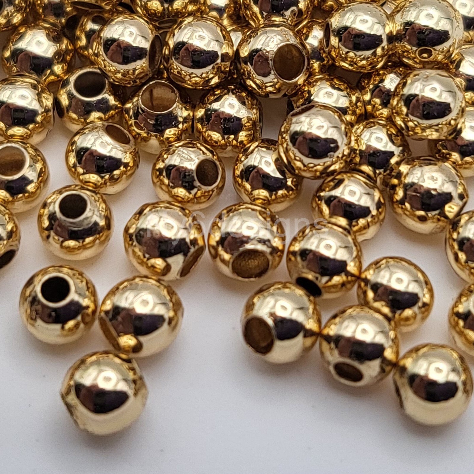 Non Tarnish Light Gold Plated beads Spacer Finding Jewelry 2mm 50pcs/package DIY