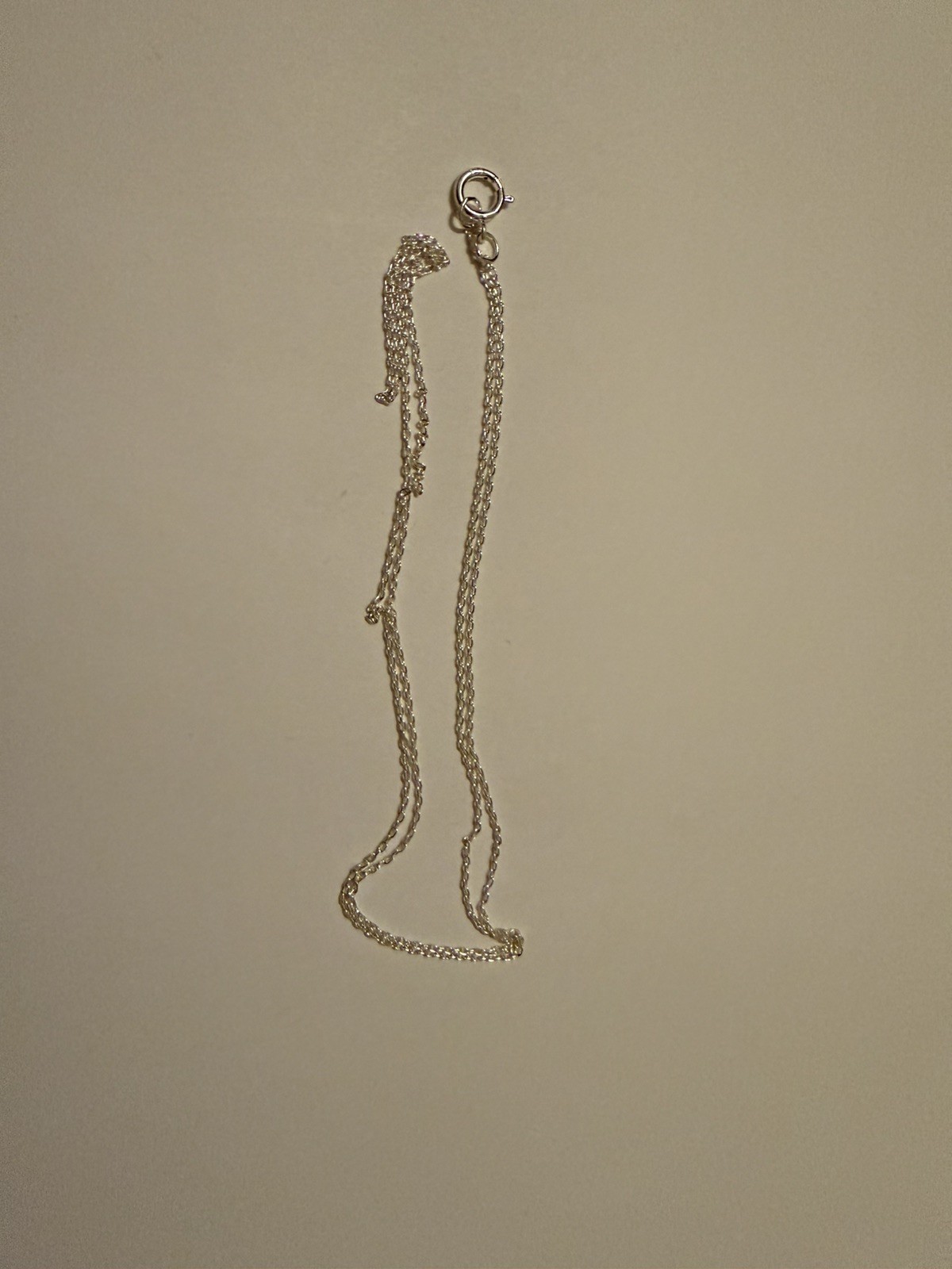 1.5x1mm drawn delicate cable chain, 18inch sterling silver 1pc