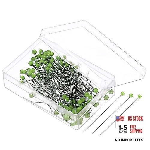 400 Pcs 1.5″ Pearlized Ball Head Pins – Straight Pin for Green