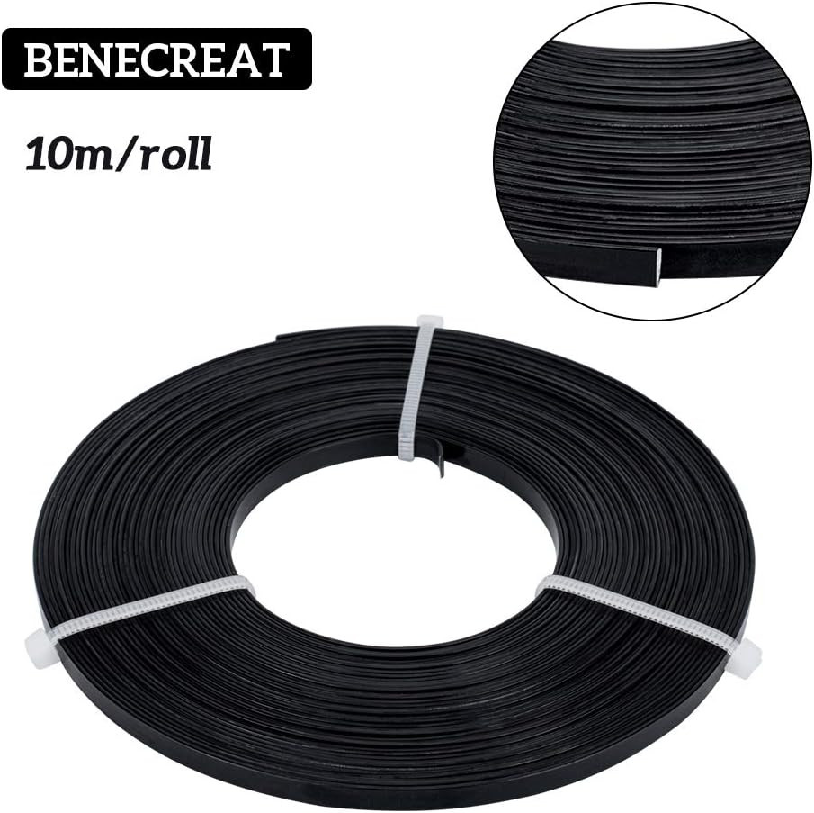 BENECREAT 32 Feet 18 Gauge Aluminum Wire, 5Mm Wide Flat Jewelry Craft Wire for B