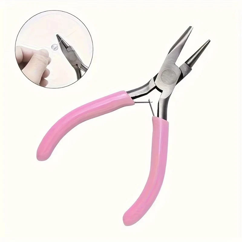 5in Round Concave Pliers Jewelry Making Precision Wire Loop Tool*