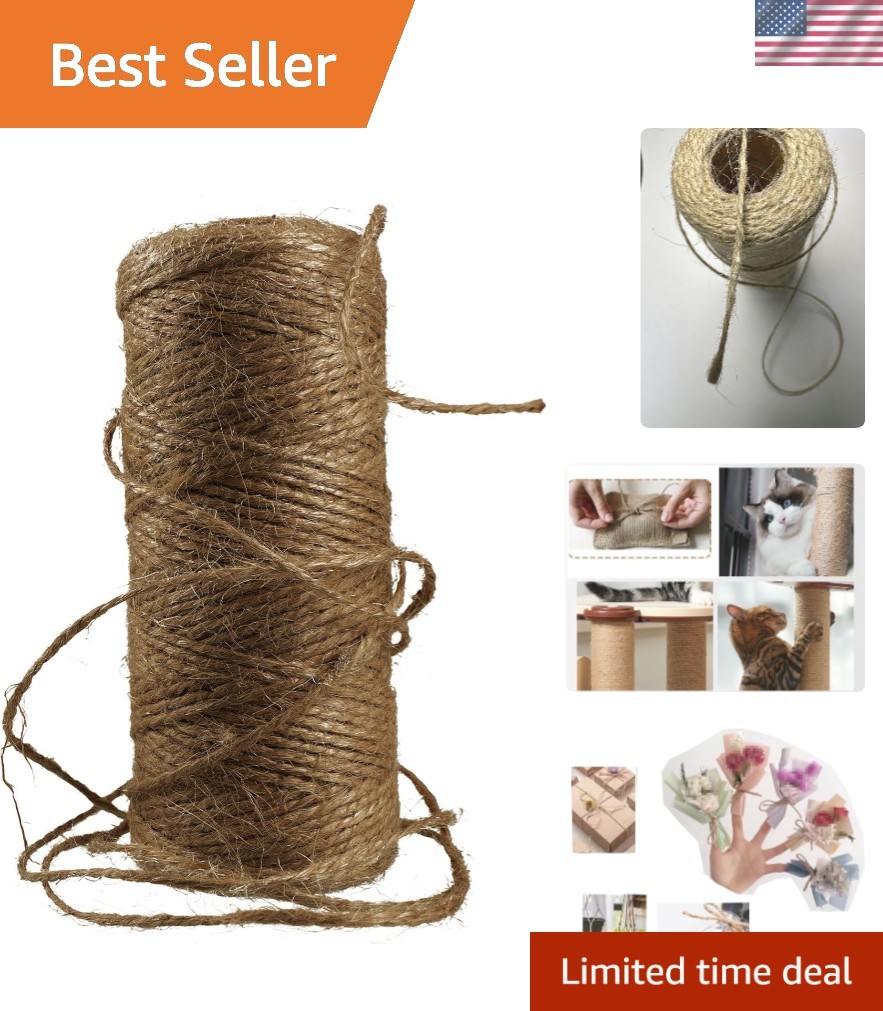 Rustic 328 Feet Jute Twine String – Exceptional for Home Decor & Climbing Plants