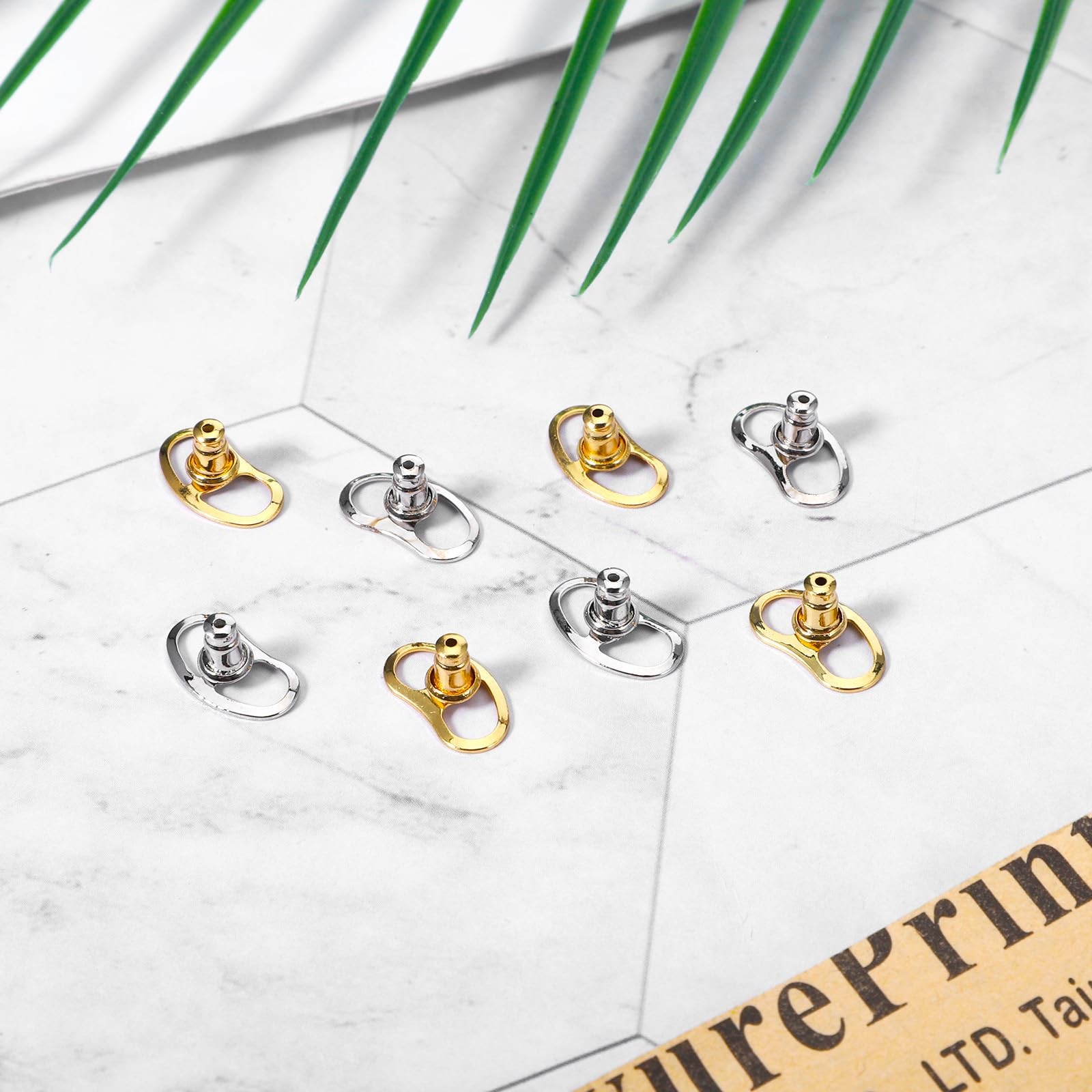 8PCS Earring Lifters Backs for Droopy Ears, Large Earring Backs Replacements …