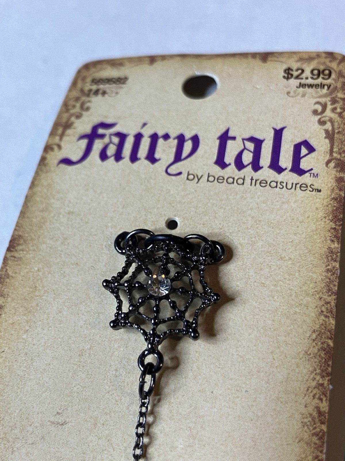 Fairy Tale Bead Treasures Spider Web Rhinestone Accent Charm Adhesive Colorbok