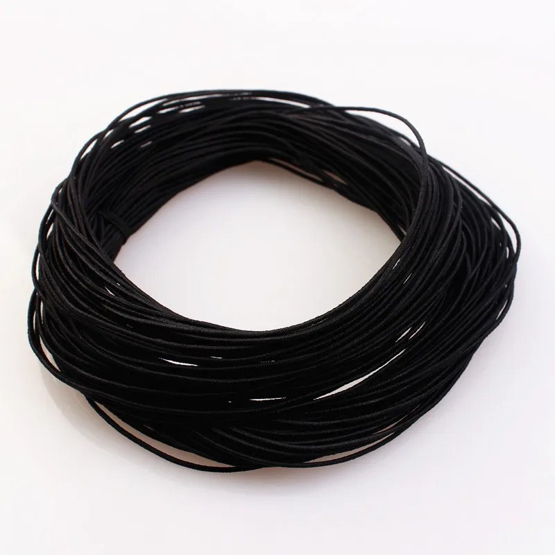 1mm Braided Elastic Cord 24M Stretch Beading Thread Jewelry Making 23 Colors