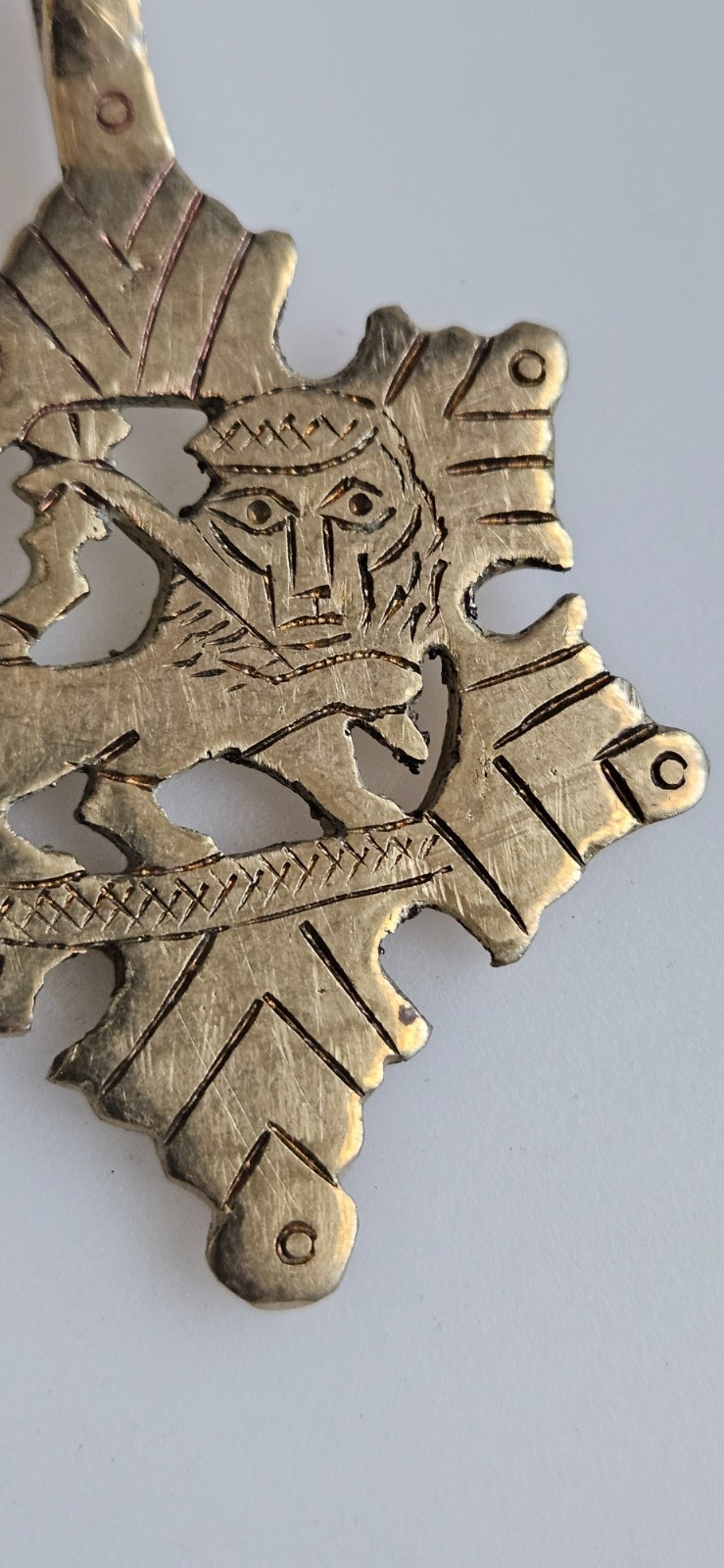 Ethiopian Lion of Judah pendant Ethiopian pendant brass pendant