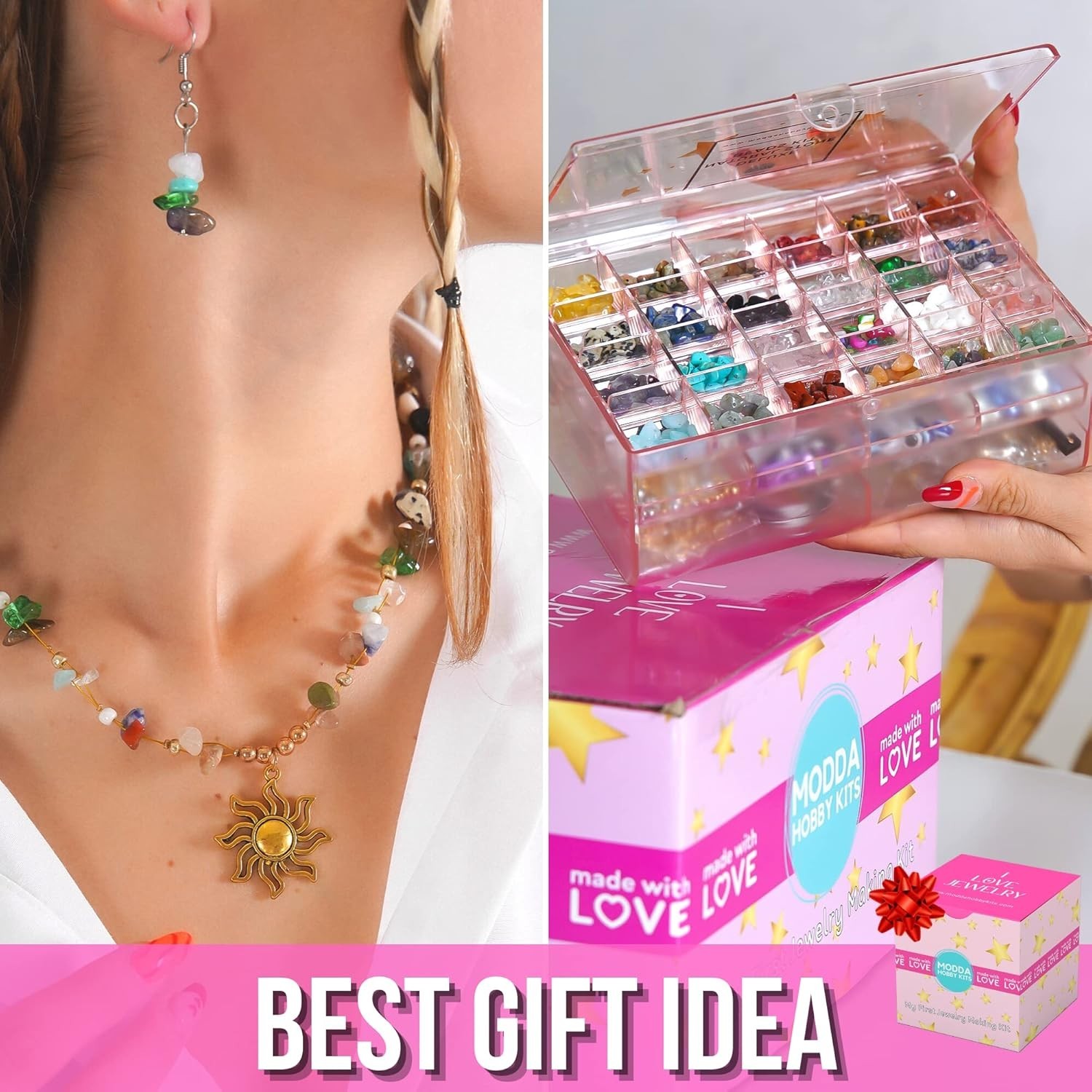 Deluxe Natural Stone Jewelry Making Kit with Video Course