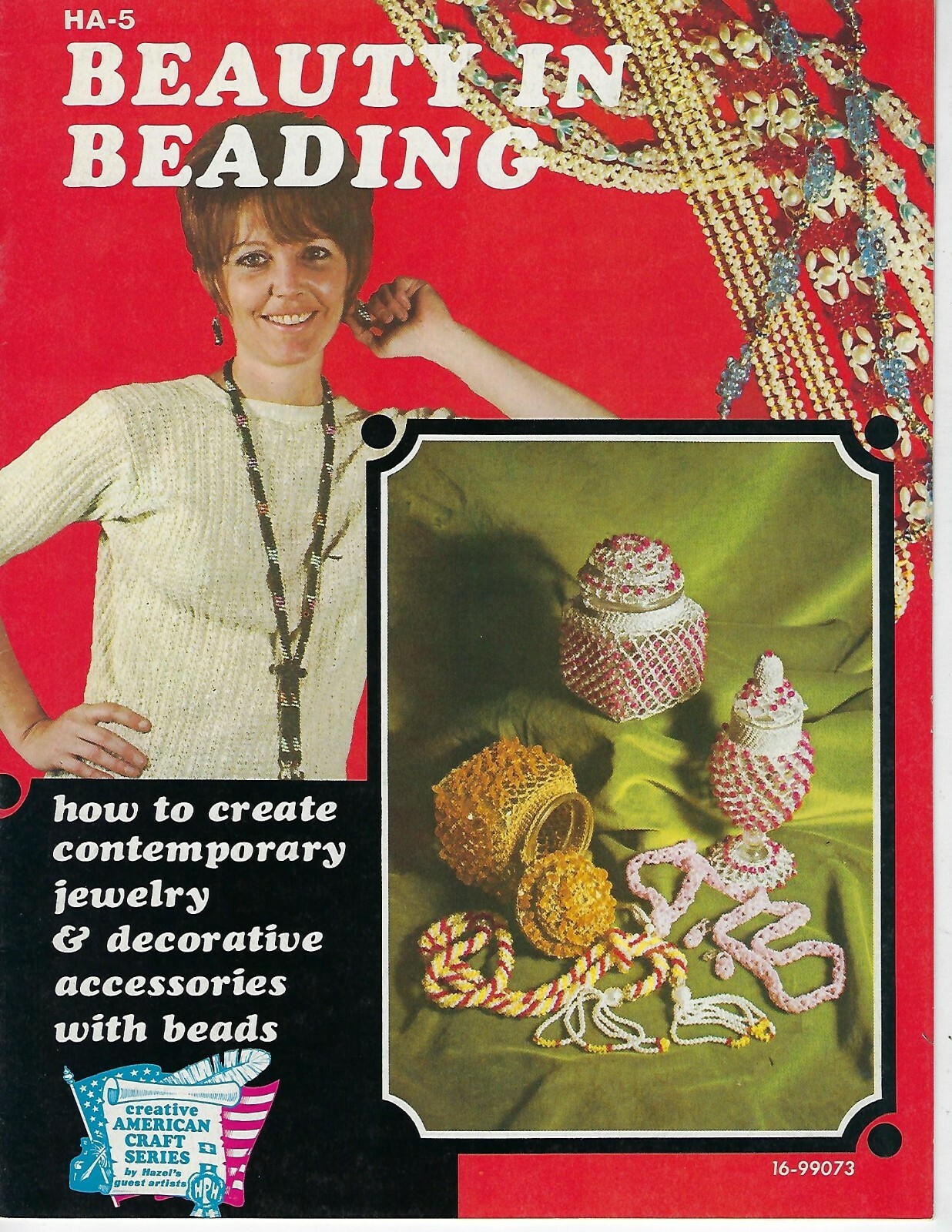 Beauty in Beading Vintage Jewelry Making How to Make Guide Craft Pattern Book