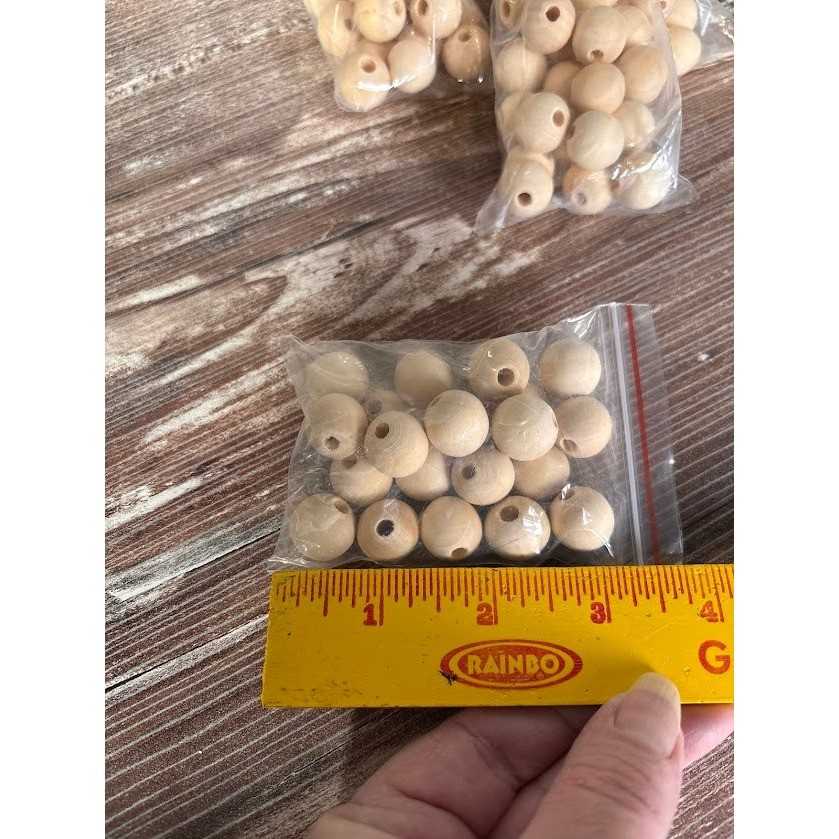 72 Natural Wood Beads For Crafts Jewelry Making DIY Projects