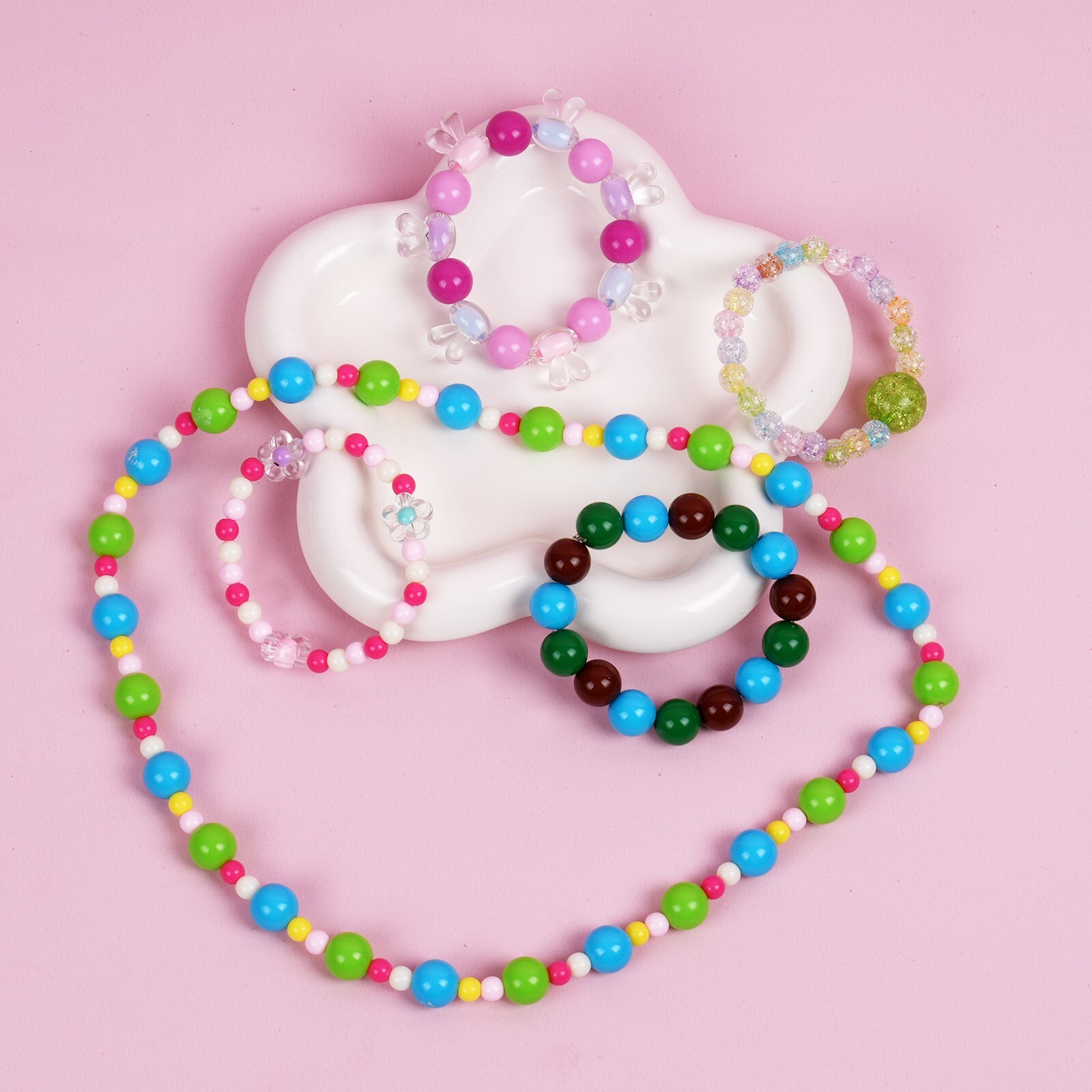 1000Pcs Bracelet Making Kit For Girls Kids DIY Beads For Necklace Jewelry Kits