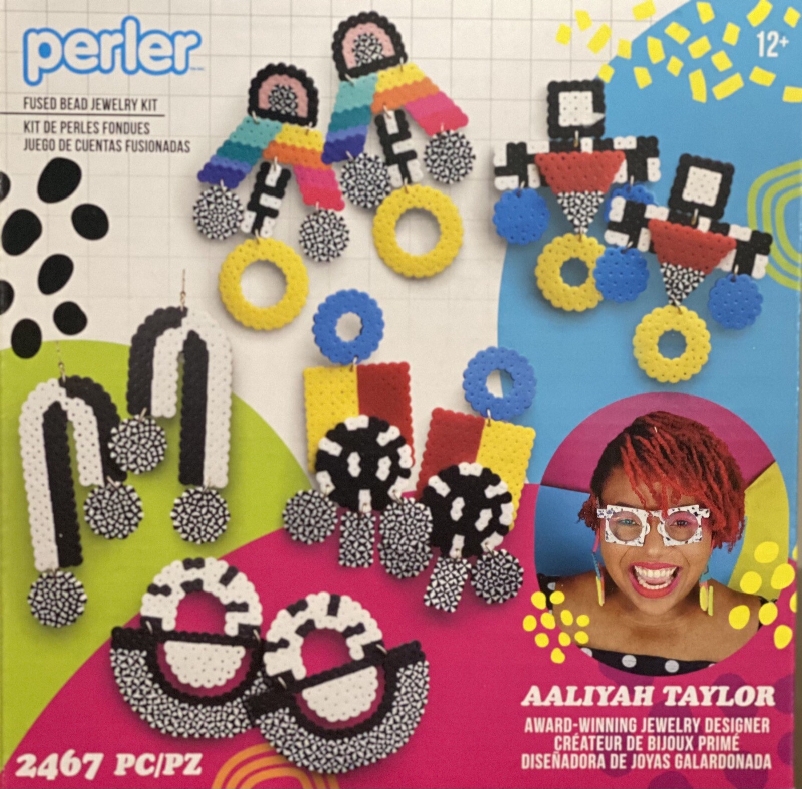 Perler Aaliyah Taylor 2467 Piece Fused Bead Jewelry Kit Brand New!