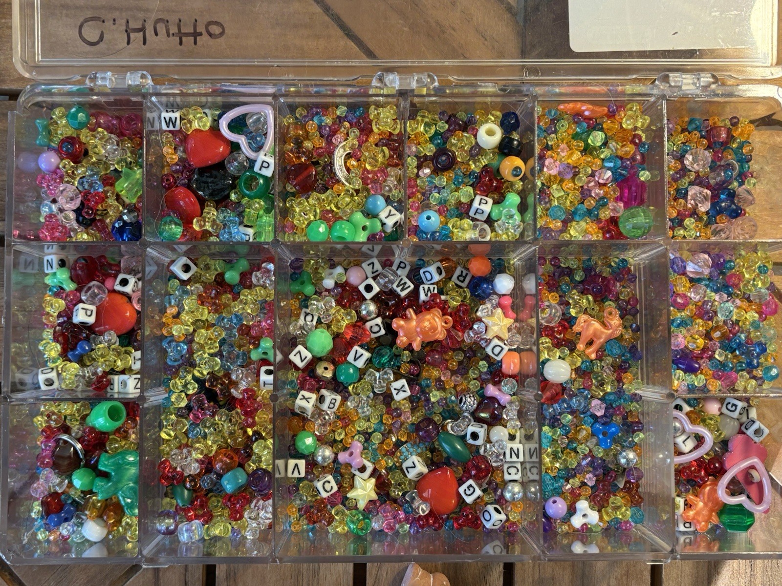 The Beadery Neon Glow In Dark Animal Letters Bead Beading Jewelry Making Kit