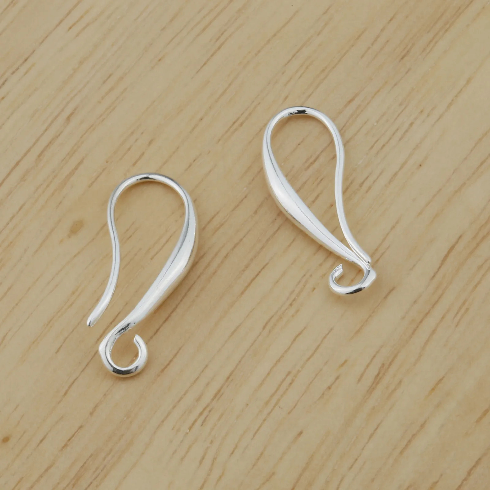 10/20/50PCS Jewelry Findings Real Pure 925 Sterling Silver Jewelry Six