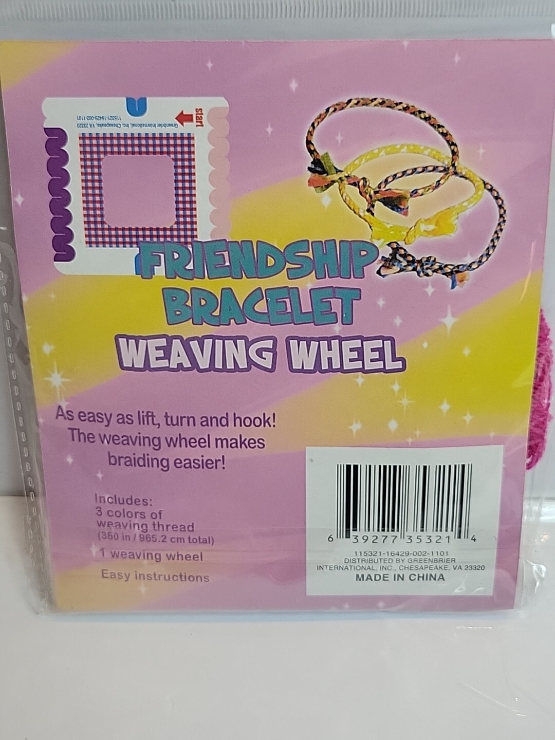 Friendship Bracelet Making Kit Lot DIY Arts and Crafts New Easy To Use i2