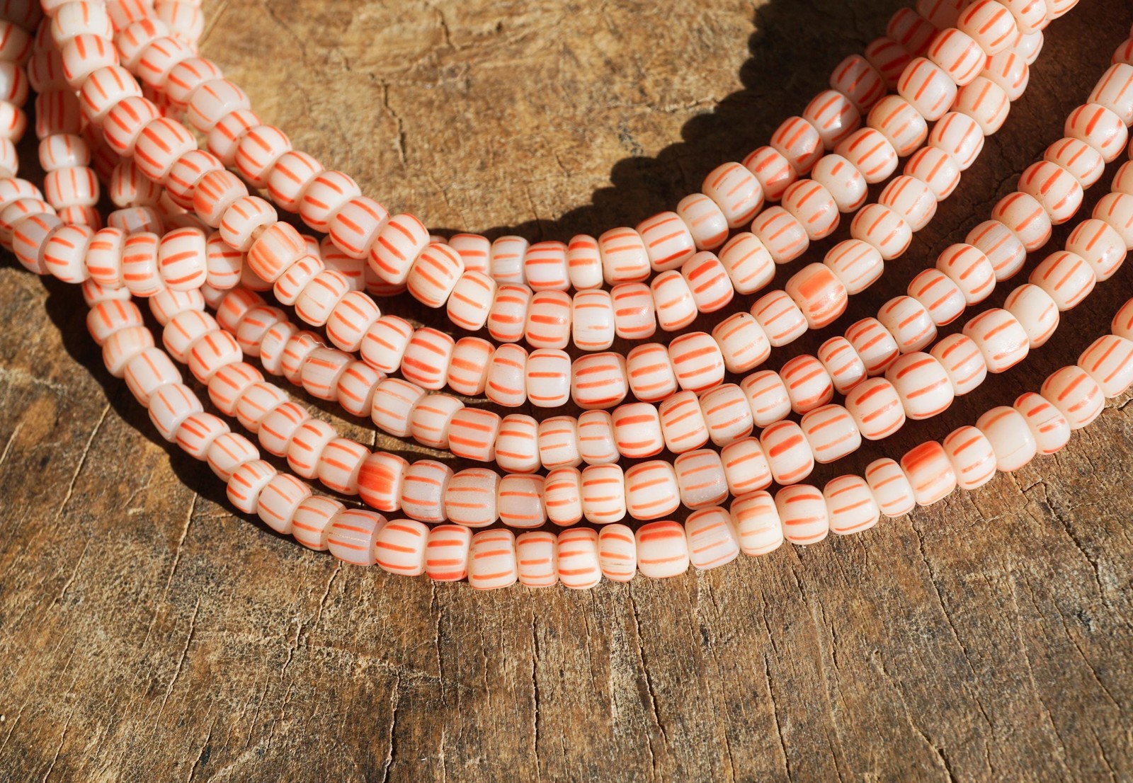 Java Glass Beads (4-6mm) Artisan Made Organic Shaped (2803A278) Indonesian