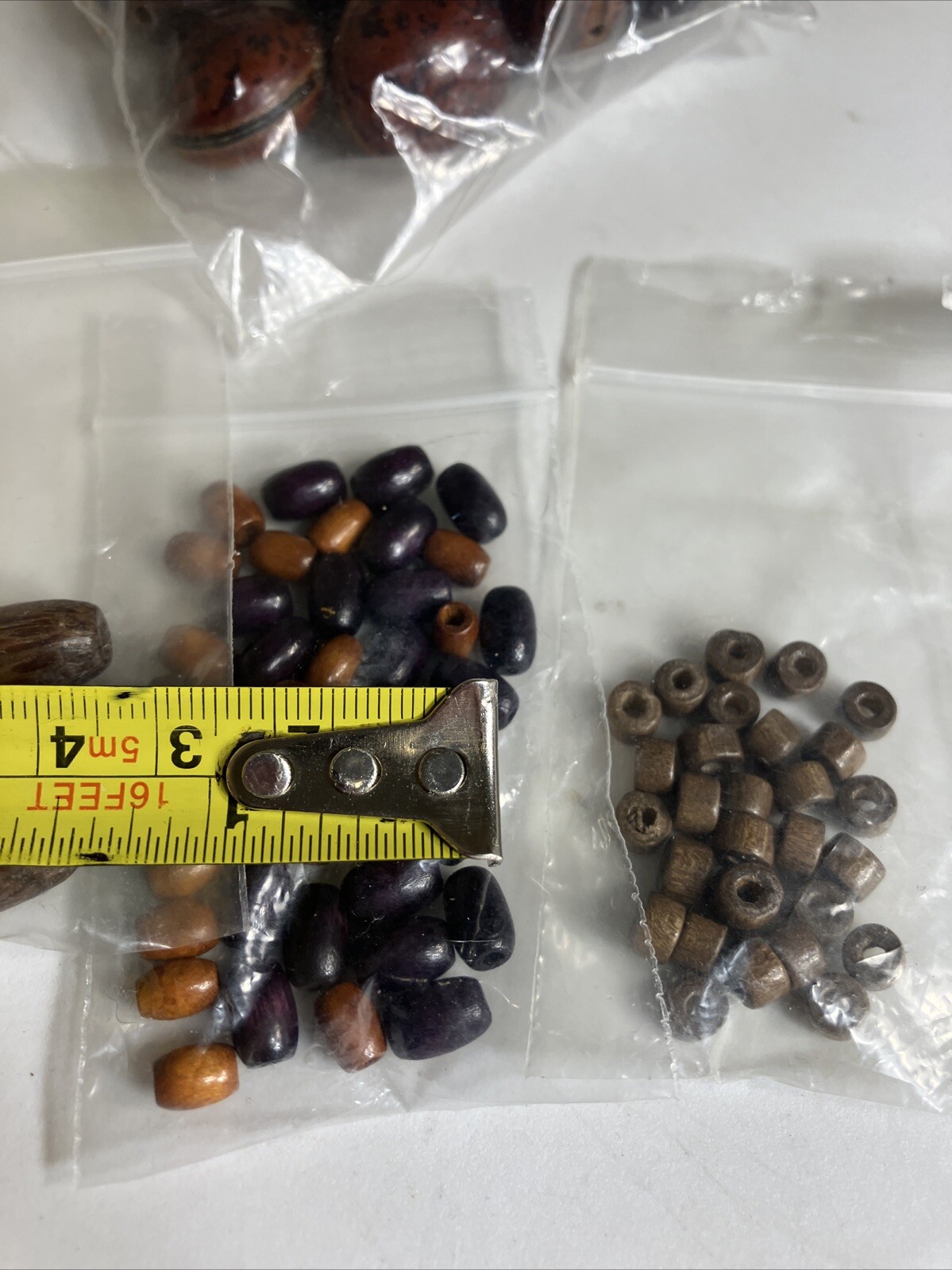 Lot of Vintage Beads & Seeds Wood & Other for Craft Pre-owned