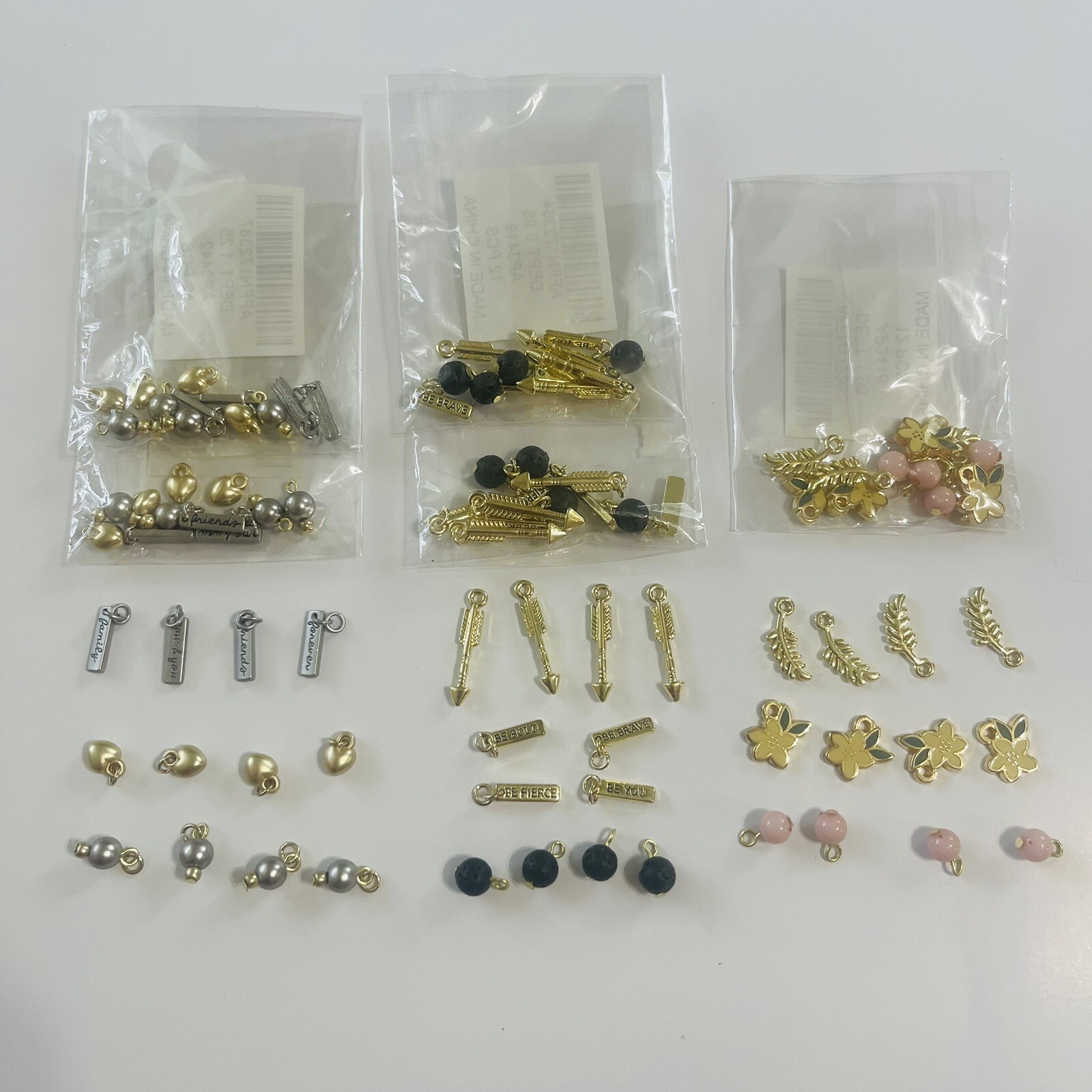 96 pcs Jewelry Pendant Metal Charms Cute Assorted Design for DIY Jewelry Making