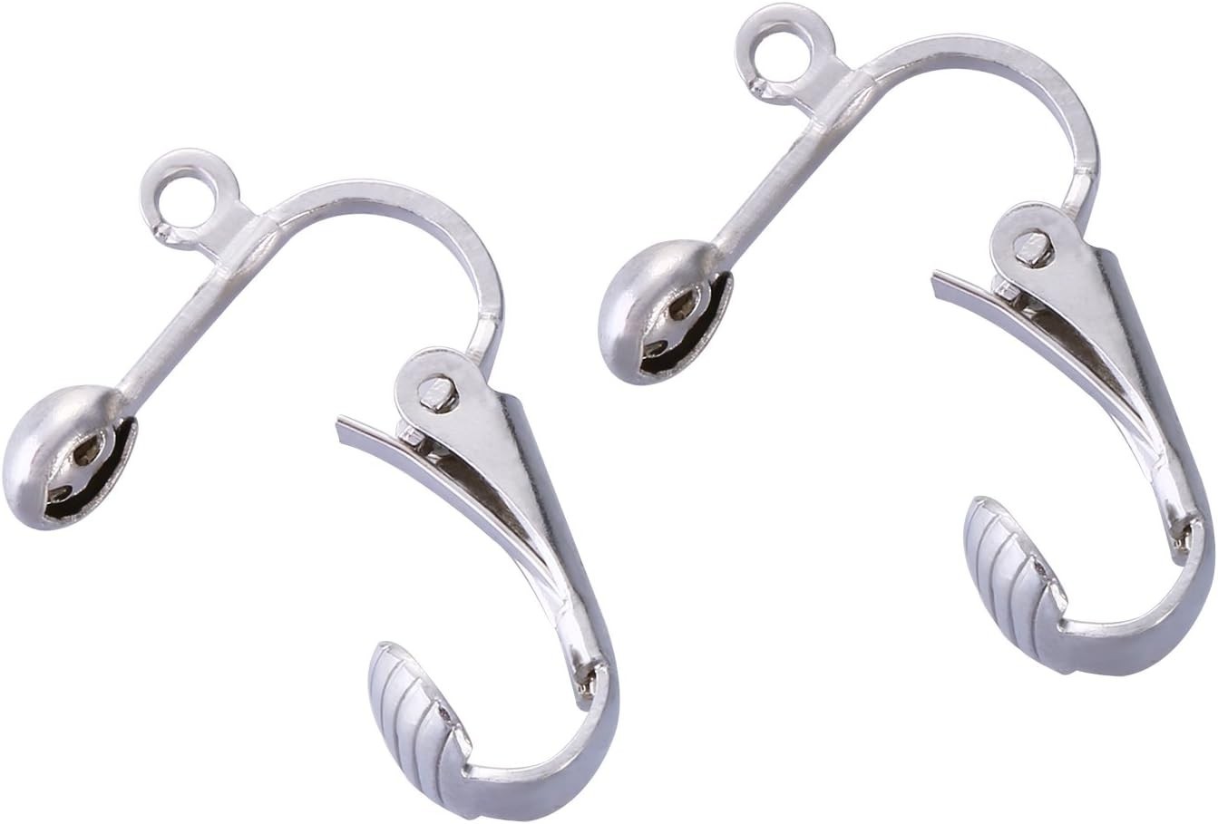 36 Pack Clip-on Earring Converter with Easy Open Loop for DIY Earring and Tur…