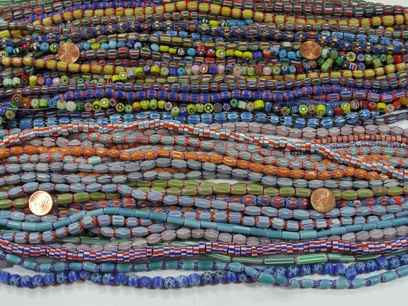 90 Strands 15″ Assorted India Handmade Chevron Beads Wholesale Bulk Lot (Q-3) ⭐