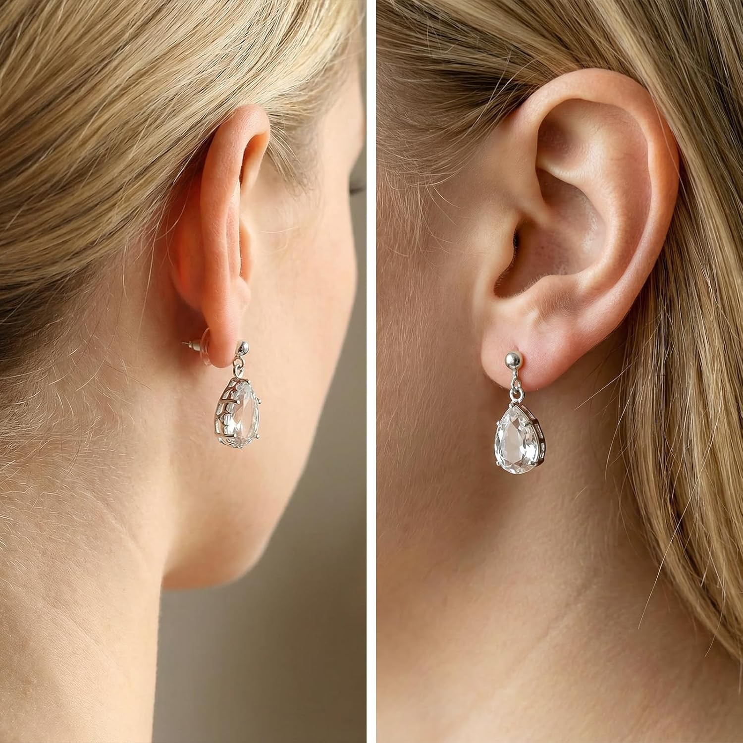 200× Metal Earring Backs Earring Clutch for Droopy Ears/Studs/Heavy Earring US