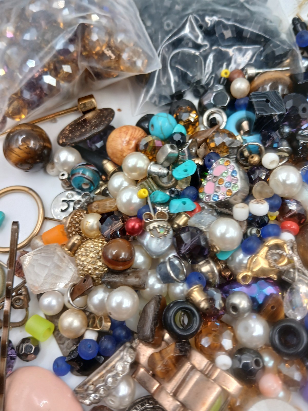 Jewelry Making with Beads. Small & Large Beads Starter Set. New.