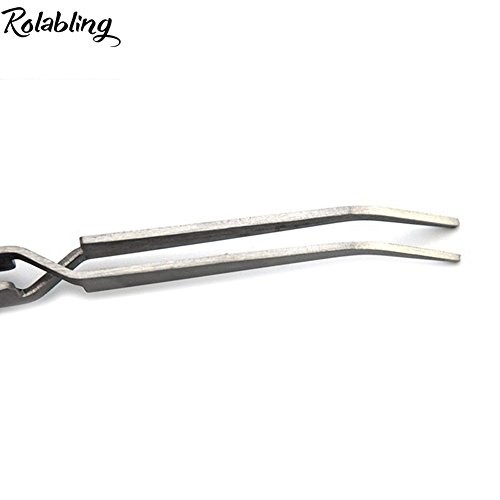 Nail Art Tweezers Manicure Rhinestones Picking Tools Clip Stainless style-1