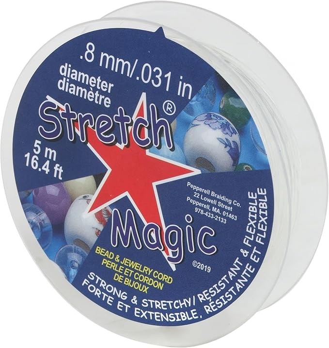 Stretch Magic Elastic Easy to Knot, Strong & Stretchy String for Making Beaded