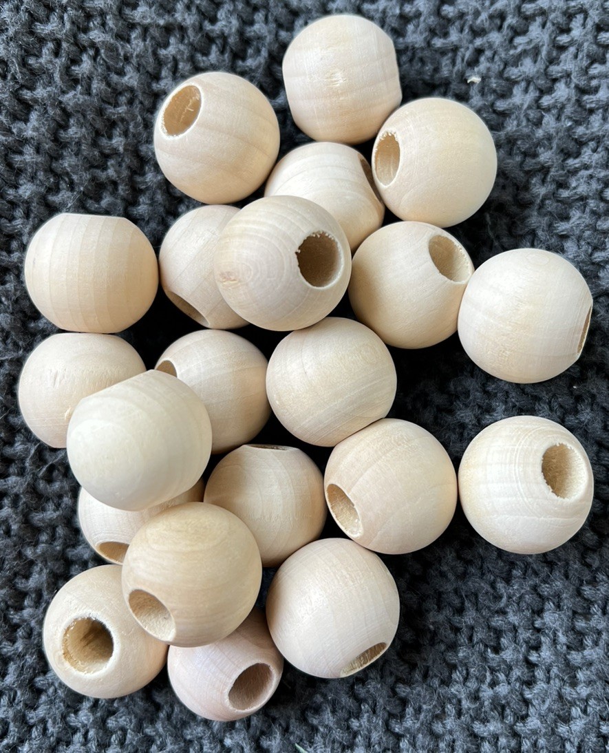 HUGE 10+ Lb Mixed Craft Making Supplies Lot – 2000+ Natural Wooden Beads **NEW**