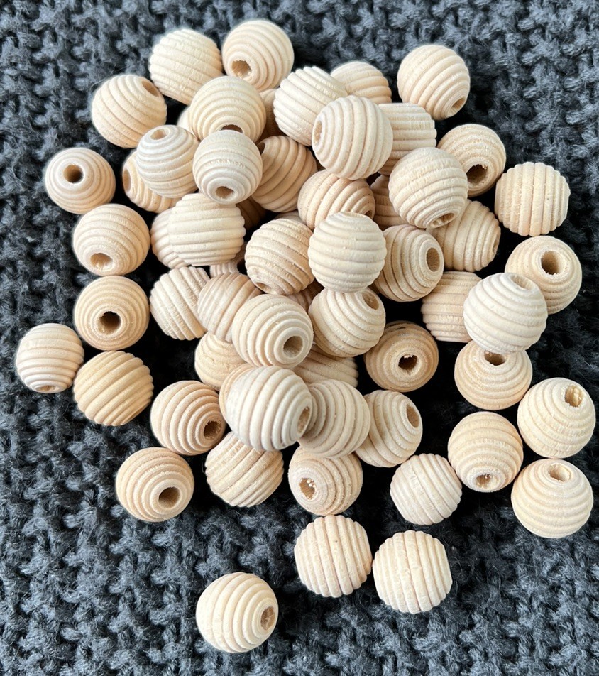HUGE 10+ Lb Mixed Craft Making Supplies Lot – 2000+ Natural Wooden Beads **NEW**