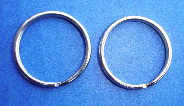 Western Concho Decorament Silver 1 1/8″ Round Split Rings Concho Key Fob Adapter