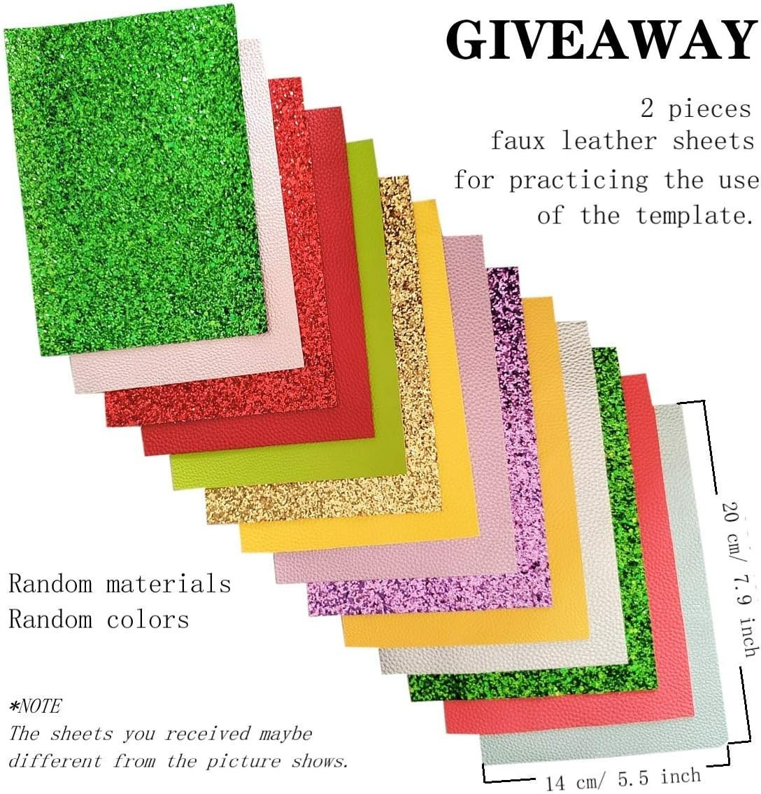 DIY Reusable Earring Template with 2 Faux Leather Sheets – Modern Jewelry Craft