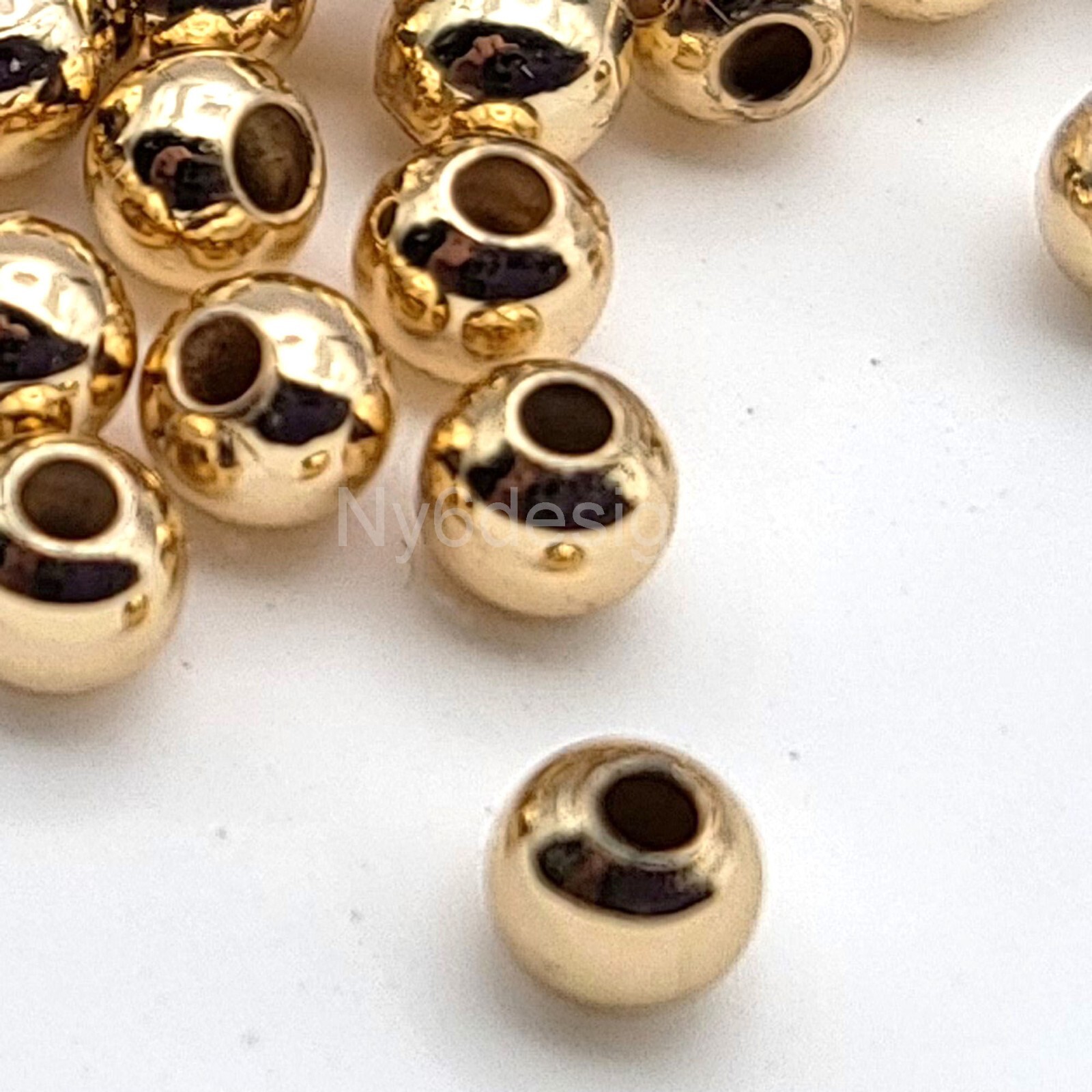 Non Tarnish Light Gold Plated beads Spacer Finding Jewelry 2mm 50pcs/package DIY