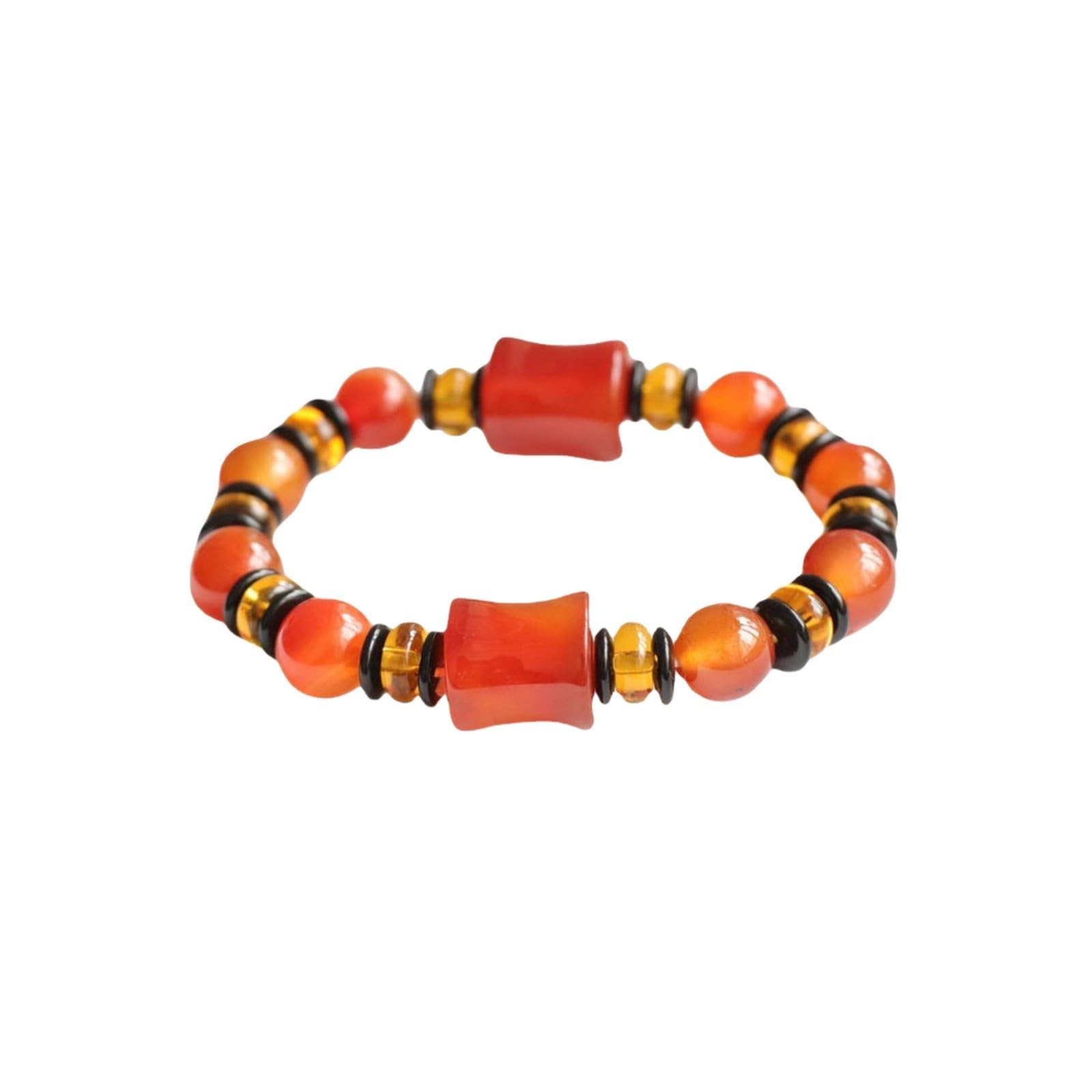 Natural Stone Crystal Bracelet Adult Spring Bracelet 1pc/pack (Bamboo)