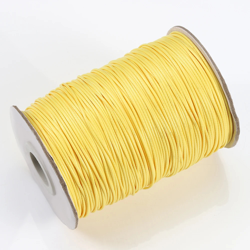 10 Meters 1.0 1.5 2.0Mm Multicolor round Wax Rope Pendant Braided Imitation Leat