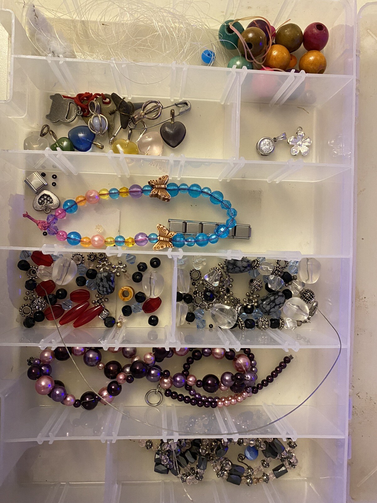 bead lot necklace jewelry making kit bracelets assorted comes as shown with box