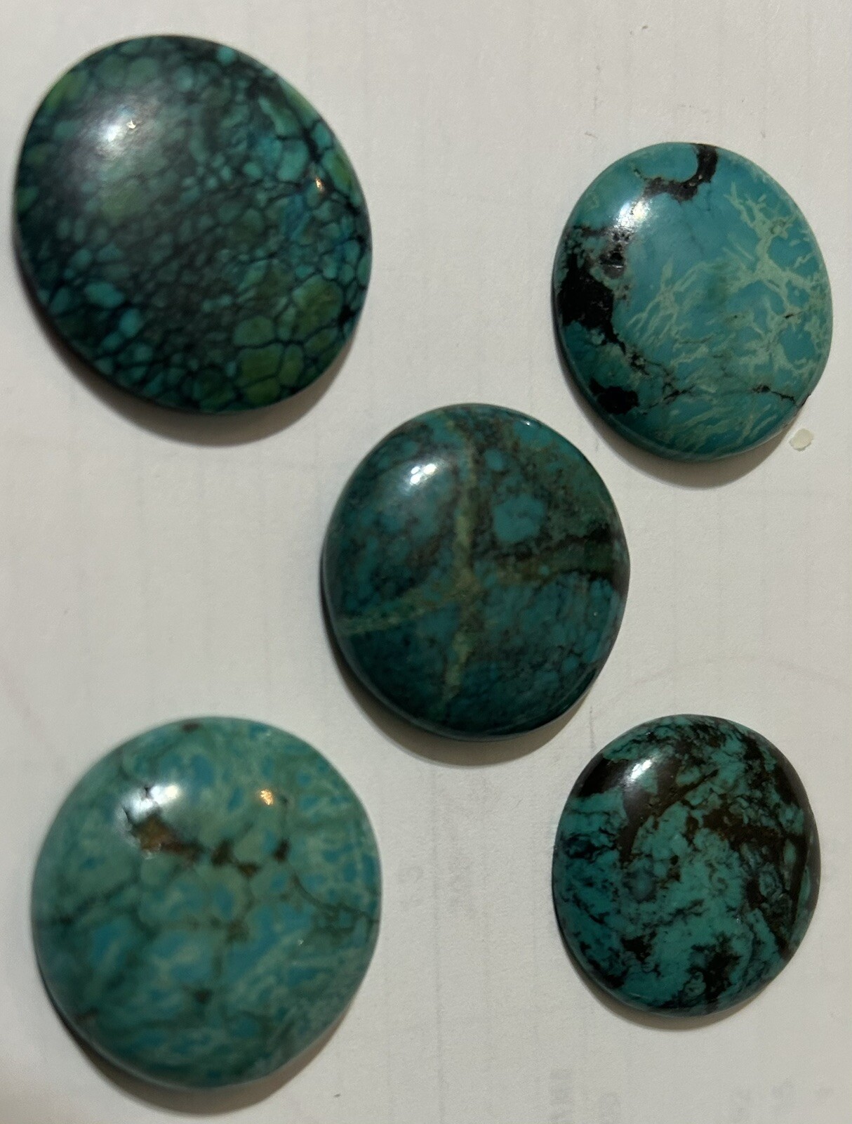 Wholesale 5 Pieces Artificial Turquoise Round 25 mm Stones CABOCHON New