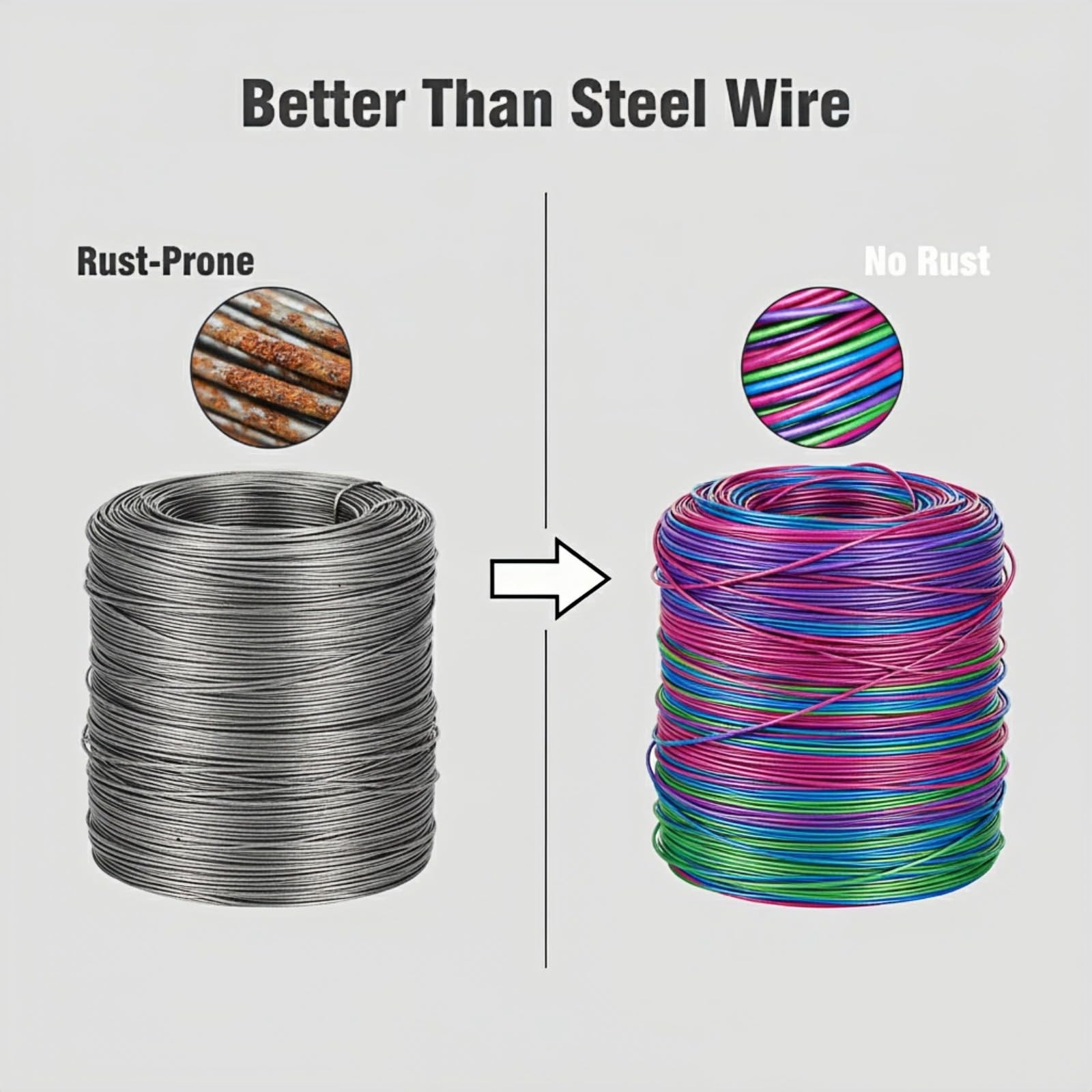 12 Rolls Colored Aluminum Craft Wire 196.8 Feet 18 Gauge Flexible Anodized Metal