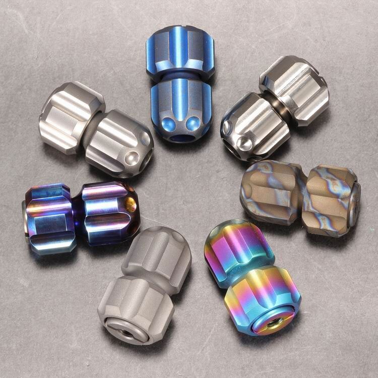 Titanium Knife Lanyard Paracord Bead Necklace Pendant Fidget Spinner EDC Gift