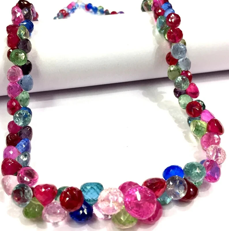 AAAA+QUALITY Extremely Beautiful Multi Sapphire Beads Faceted Sparkling Beads.