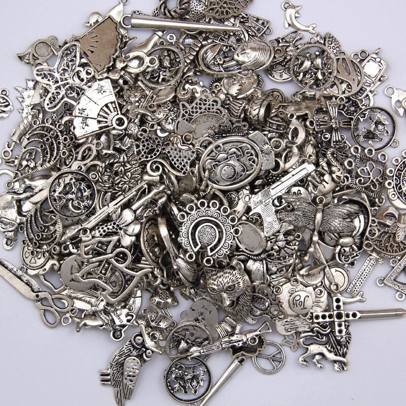 Alloy Jewelry Craft Findings Wholesale Antique Tibetan Silver Charms Pendants