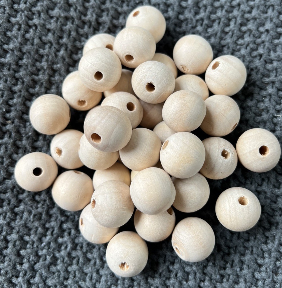 HUGE 10+ Lb Mixed Craft Making Supplies Lot – 2000+ Natural Wooden Beads **NEW**