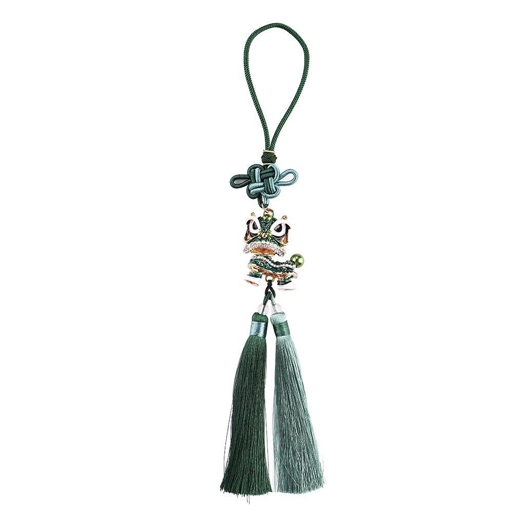 Car Pendant Rearview Mirror Lion Dance Pendant National Gourd Lion Dance Jewelry