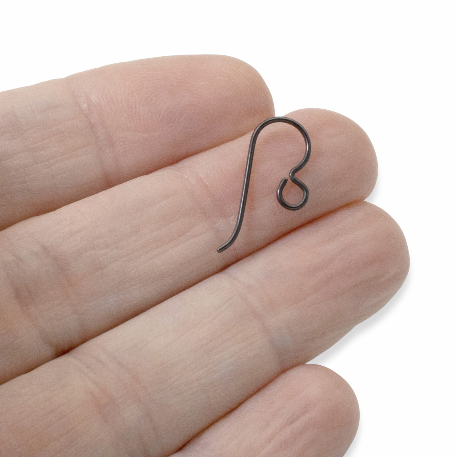 50-Pack Black Niobium Ear Wires, Hypoallergenic Professional Jewelry Supplies