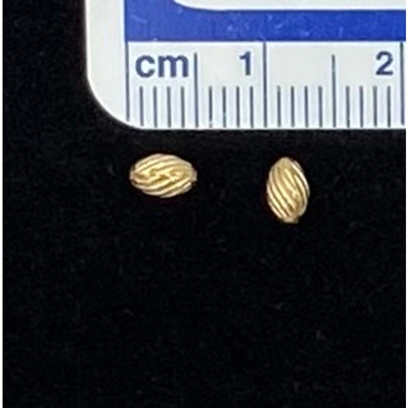 Gold Filled Corrugated Swirl Beads 5x3mm Oval Fire Mountain Gems 20 Pack