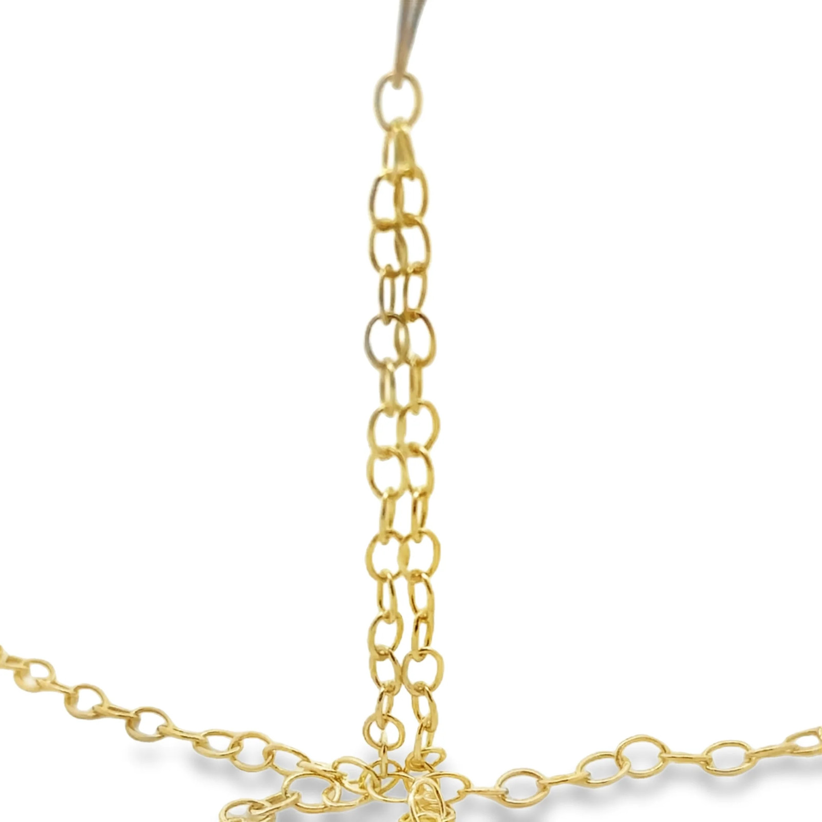 Gold Plated Brass Electroplated Oval Cable Chain (2.9 × 4.5 mm) – 1 Foot