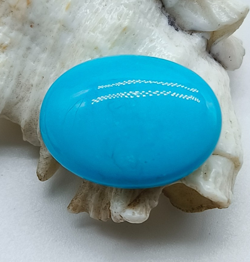 Natural Turquoise Oval Cabochon 24 Carat (26x18x5mm) – Loose Gemstone for Jewel